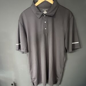 Design Collective by Cintas Men’s Black Polo Shirt L Solid Polyester Collared
